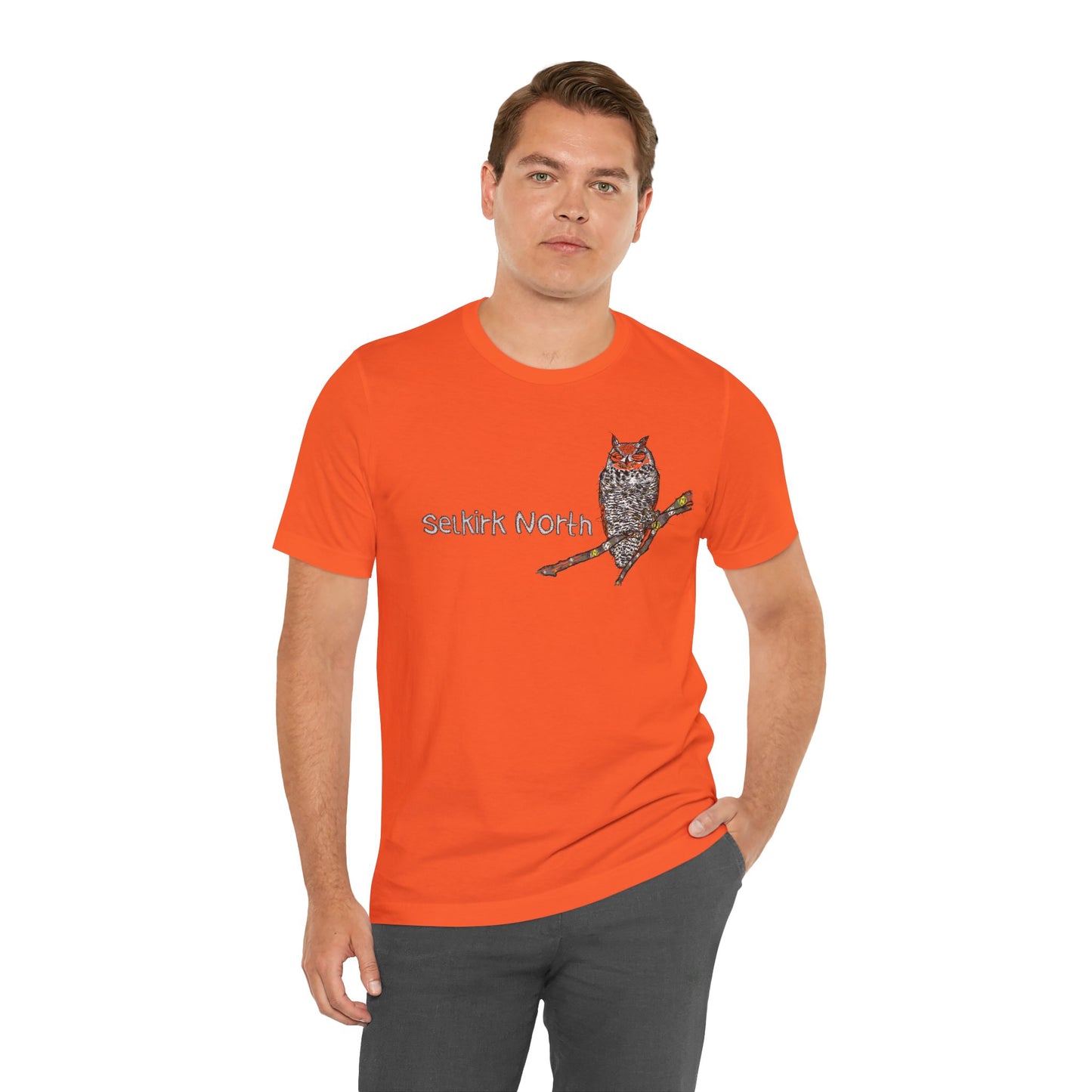 Stitchy Owl - Great Horned Owl |Short Sleeve Unisex Tee