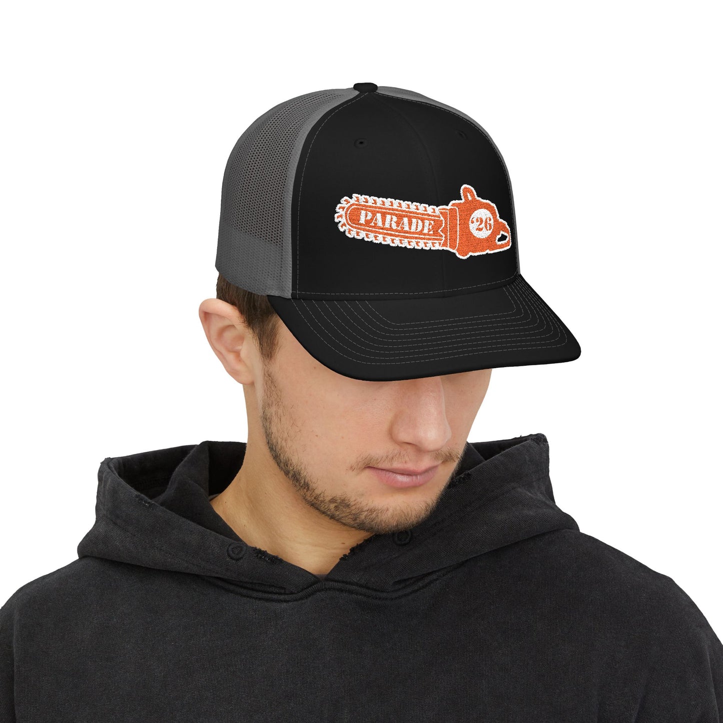 Chainsaw Icon | Creamsicle -  Embroidered Richardson Trucker Snapback