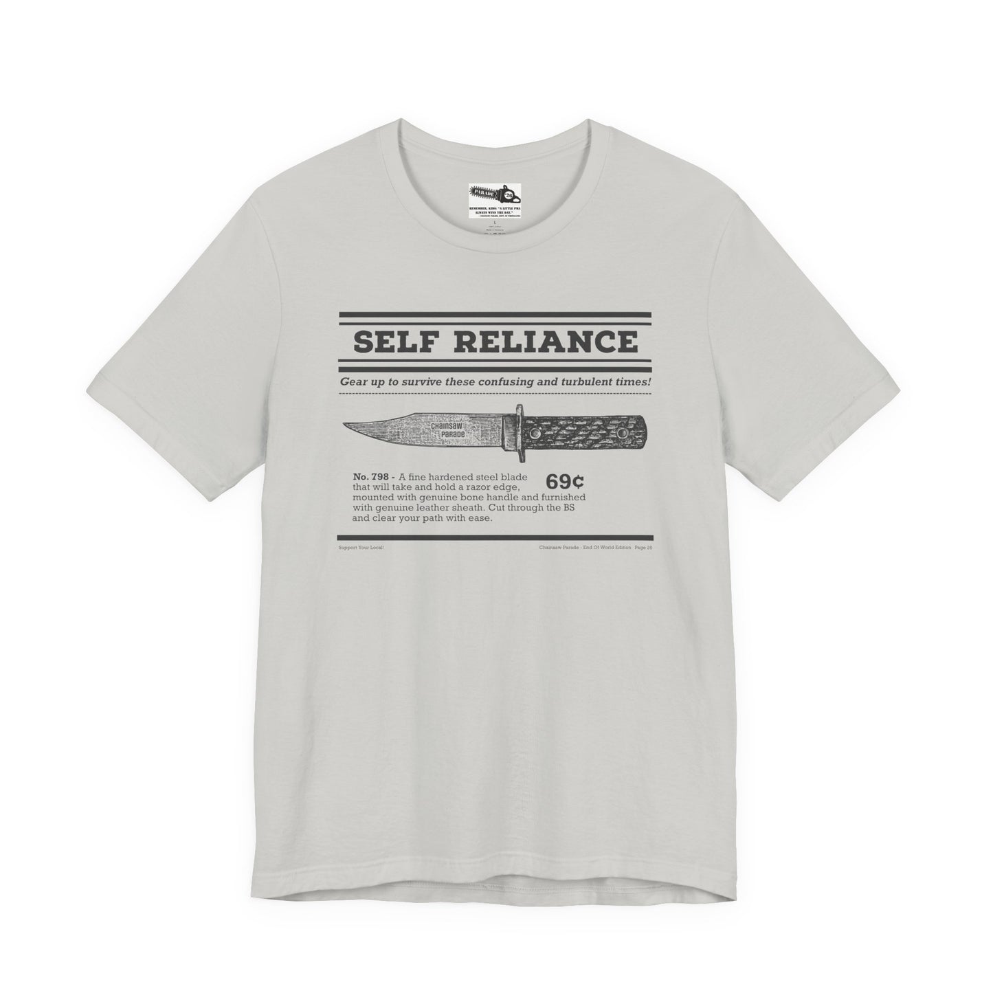 Self Reliance | Big Knife - Unisex Jersey Short Sleeve Tee