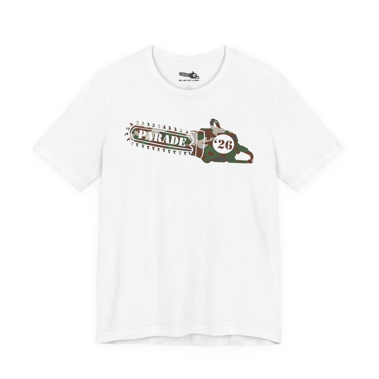 Chainsaw Icon | Camo Logo - Unisex SS Tee