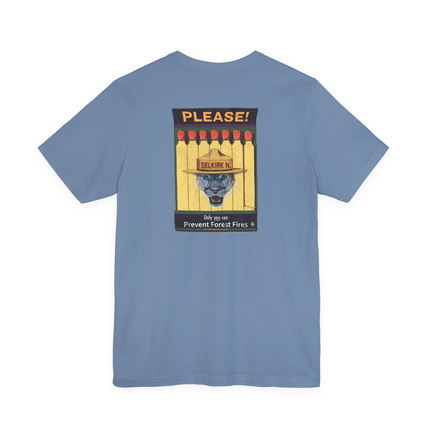 Selkirk Tommy | Vintage PSA Matchbook | Prevent Forest Fires  | Unisex SS T-Shirt