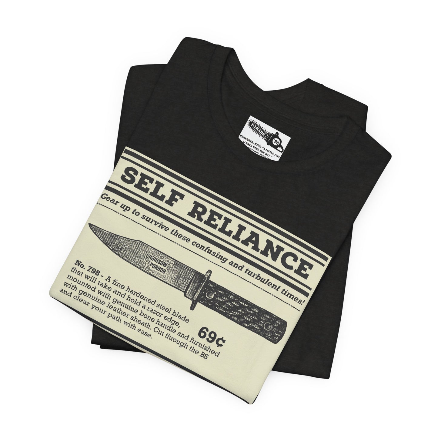Self Reliance | Big Knife - Unisex Jersey Short Sleeve Tee