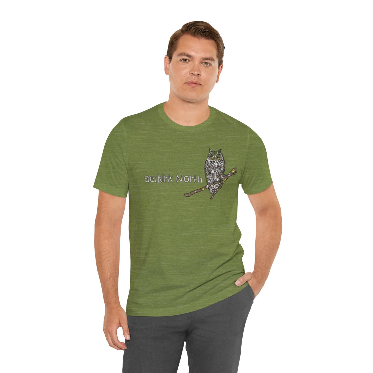 Stitchy Owl - Great Horned Owl |Short Sleeve Unisex Tee