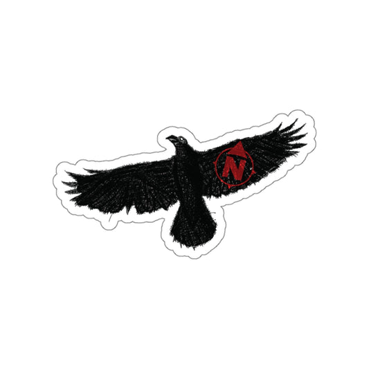 Circling Raven - Die-Cut Stickers