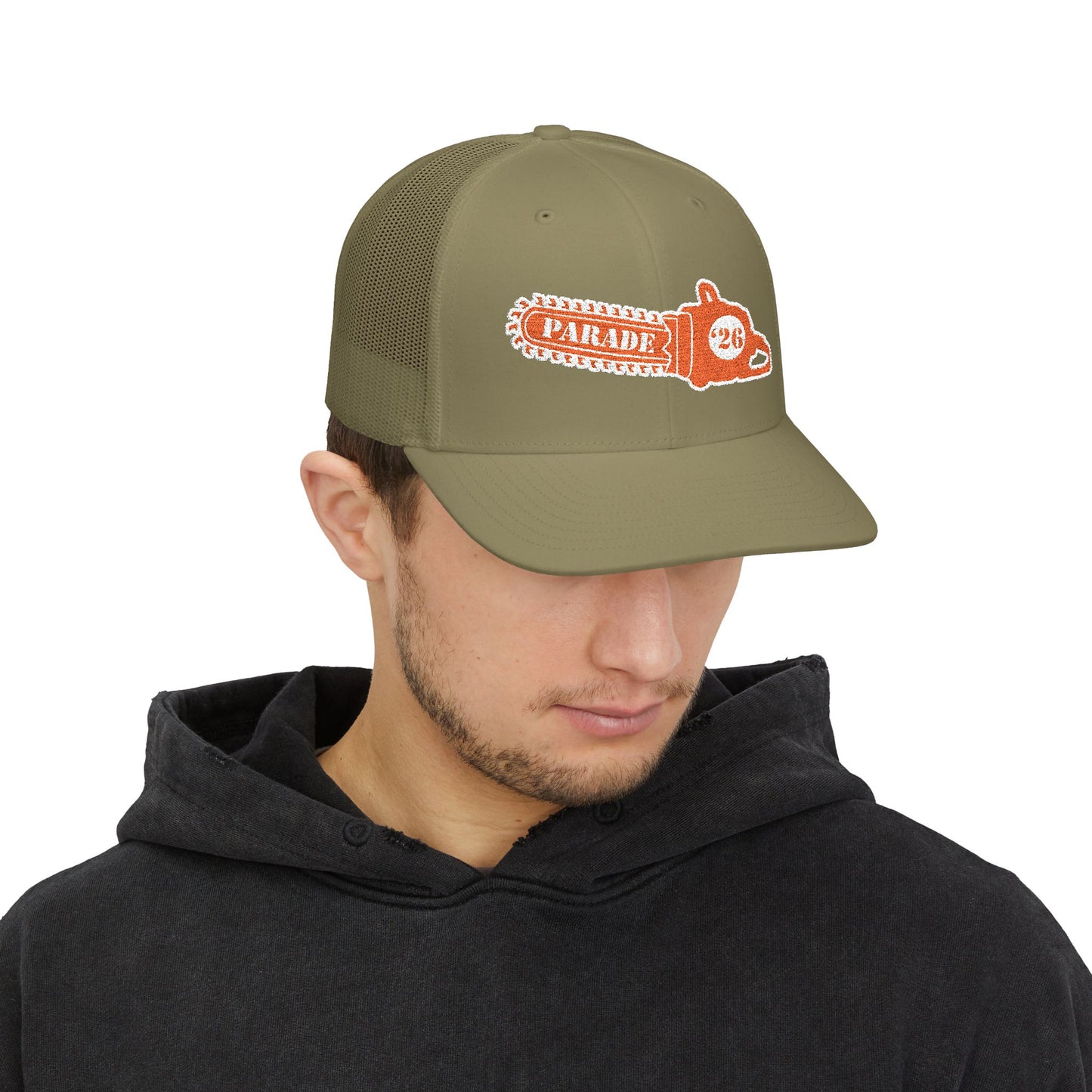 Chainsaw Icon | Creamsicle -  Embroidered Richardson Trucker Snapback