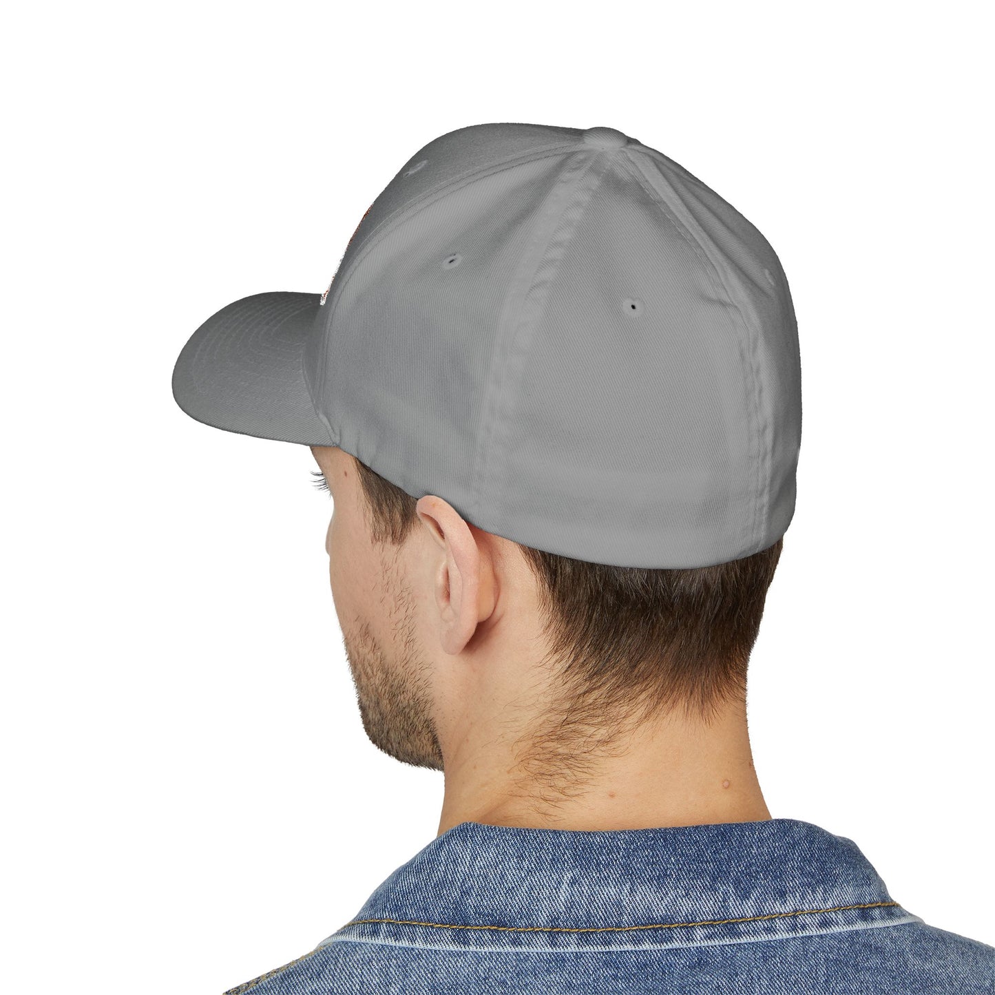 Chainsaw Icon Embroidered - Flexfit Creamsicle Logo Cap