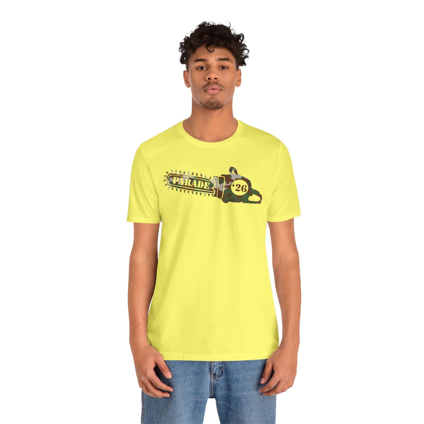 Chainsaw Icon | Camo Logo - Unisex SS Tee