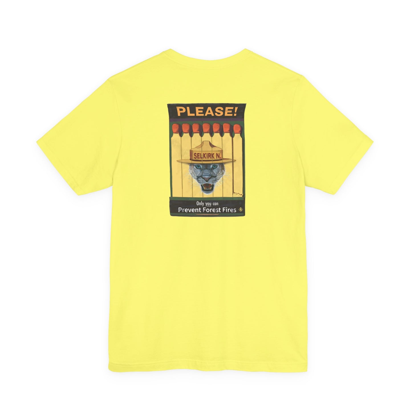 Selkirk Tommy | Vintage PSA Matchbook | Prevent Forest Fires  | Unisex SS T-Shirt