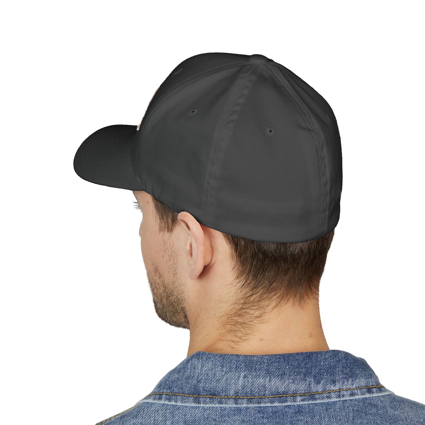 Chainsaw Icon Embroidered - Flexfit Creamsicle Logo Cap