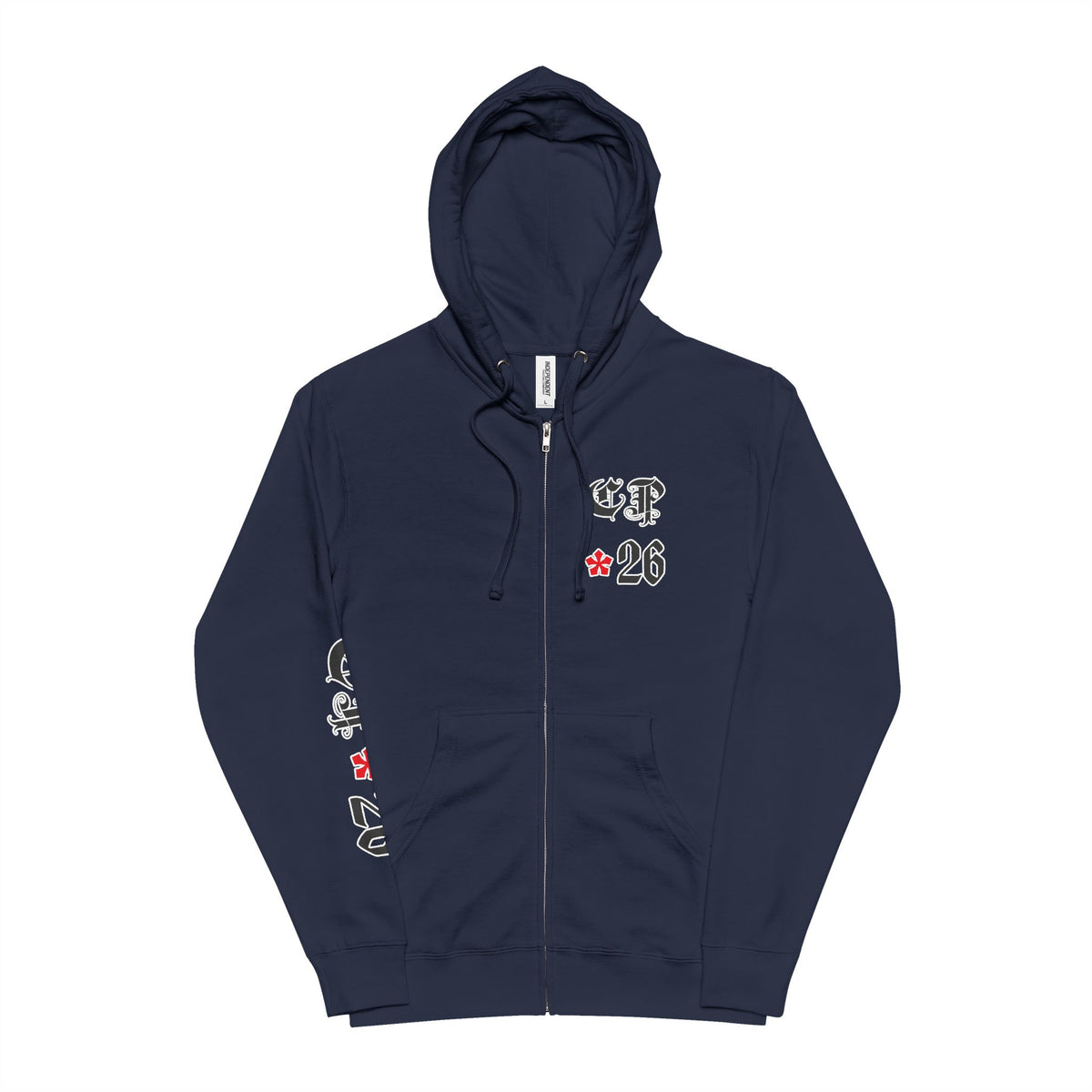 Blackletter Nocturnus - Unisex Fleece Zip Up Hoodie