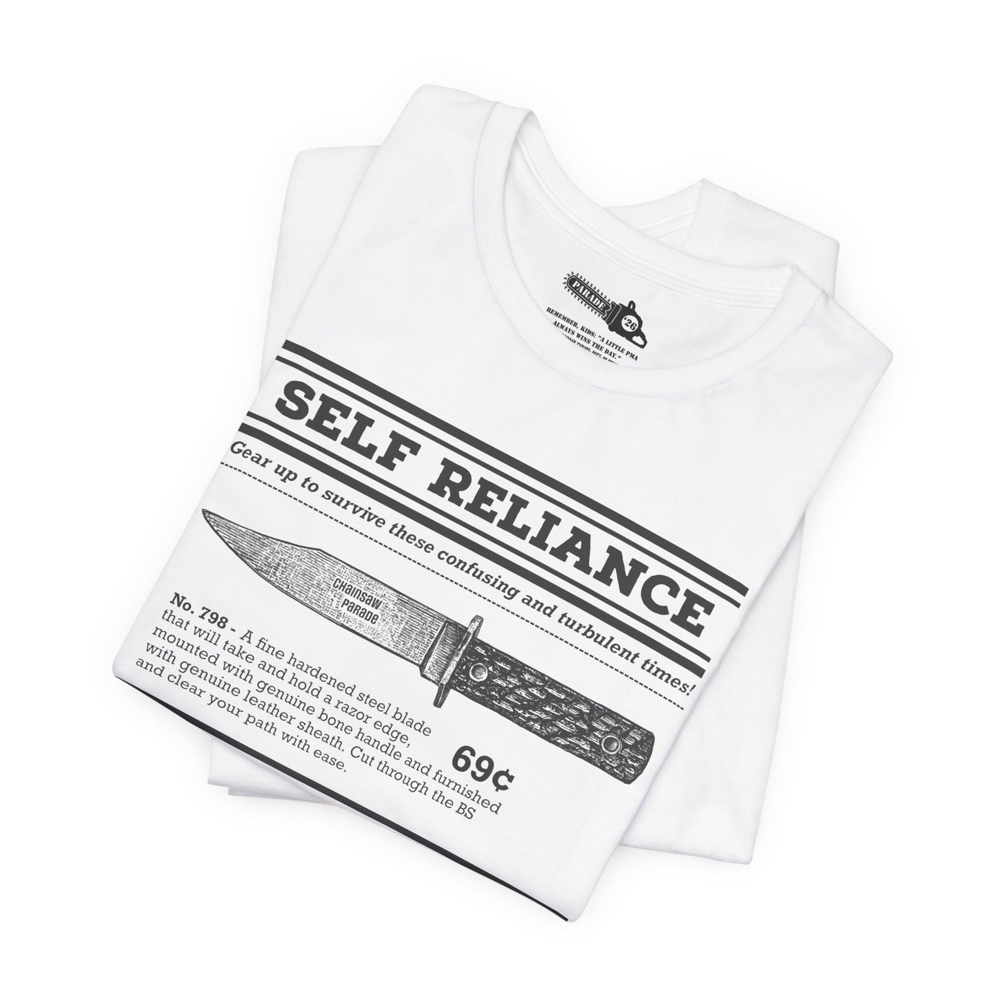 Self Reliance | Big Knife - Unisex Jersey Short Sleeve Tee