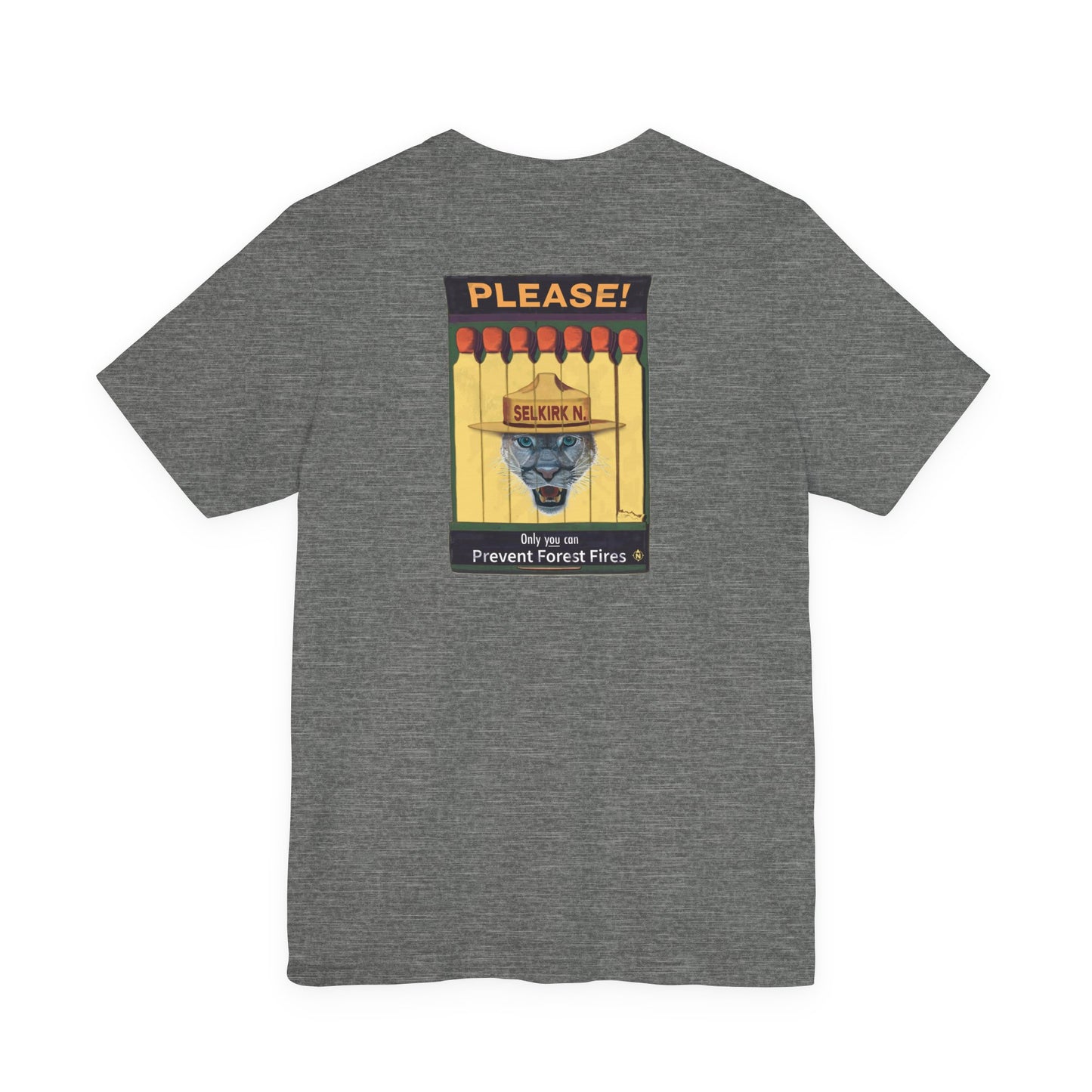 Selkirk Tommy | Vintage PSA Matchbook | Prevent Forest Fires  | Unisex SS T-Shirt