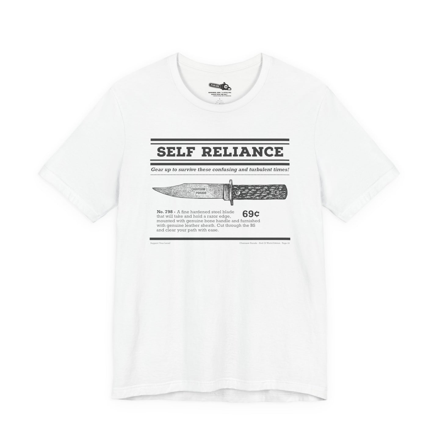 Self Reliance | Big Knife - Unisex Jersey Short Sleeve Tee