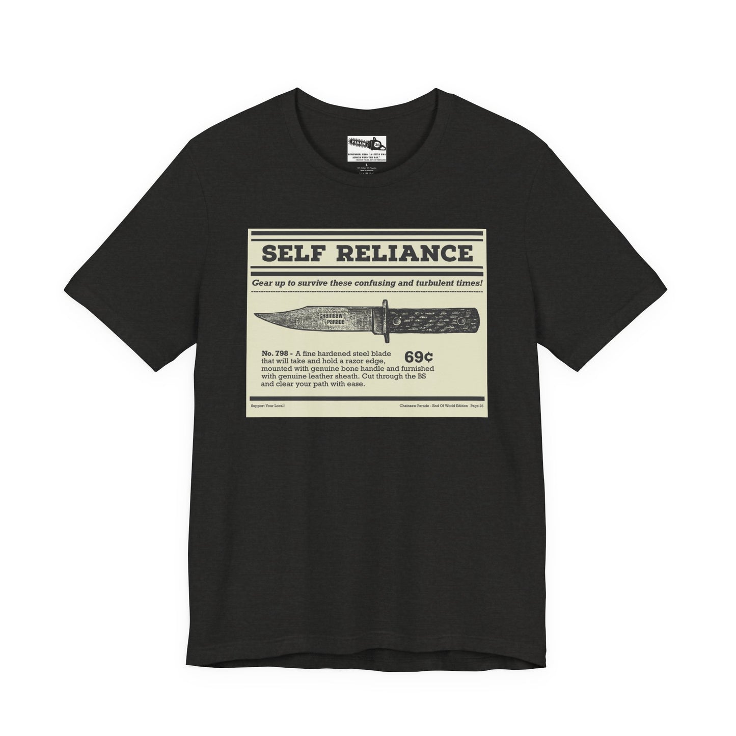 Self Reliance | Big Knife - Unisex Jersey Short Sleeve Tee