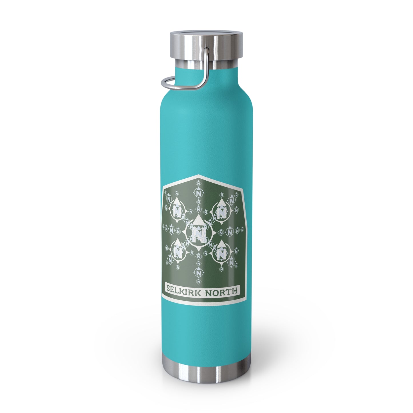 Snowflake Icon Badge - Insulated 22oz Copper Water Bottle