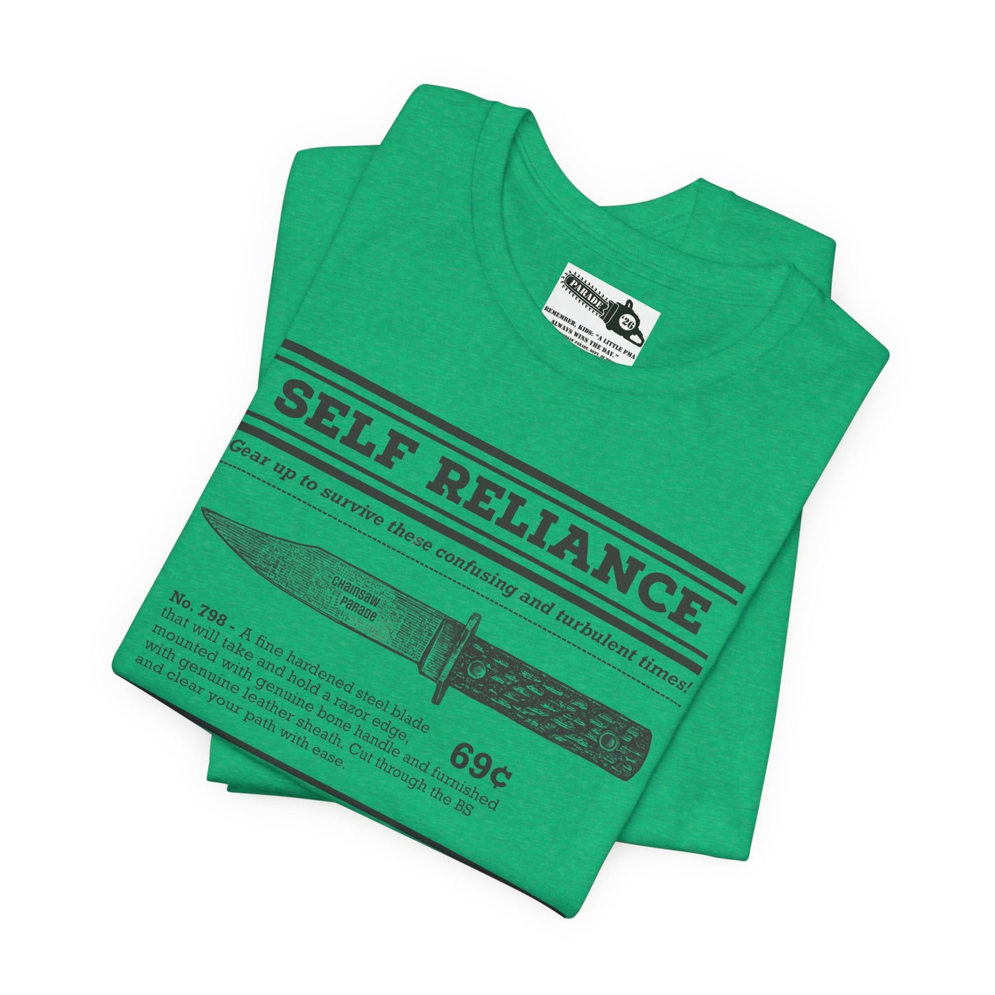 Self Reliance | Big Knife - Unisex Jersey Short Sleeve Tee