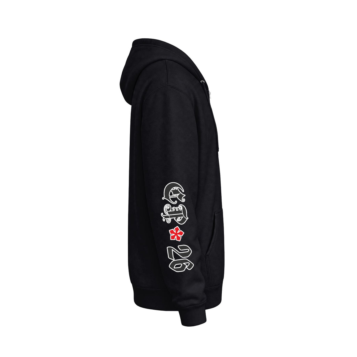 Blackletter Nocturnus - Unisex Fleece Zip Up Hoodie