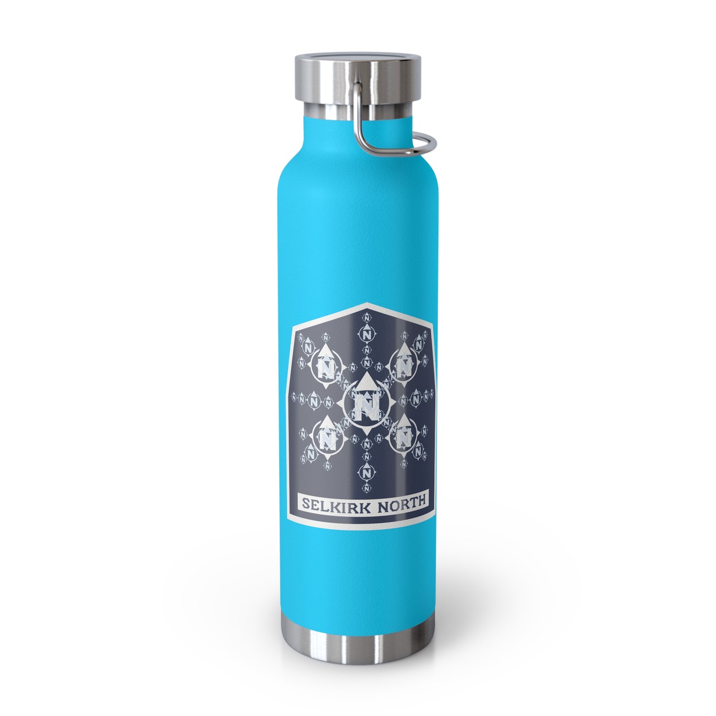 Snowflake Icon Badge - Insulated 22oz Copper Water Bottle