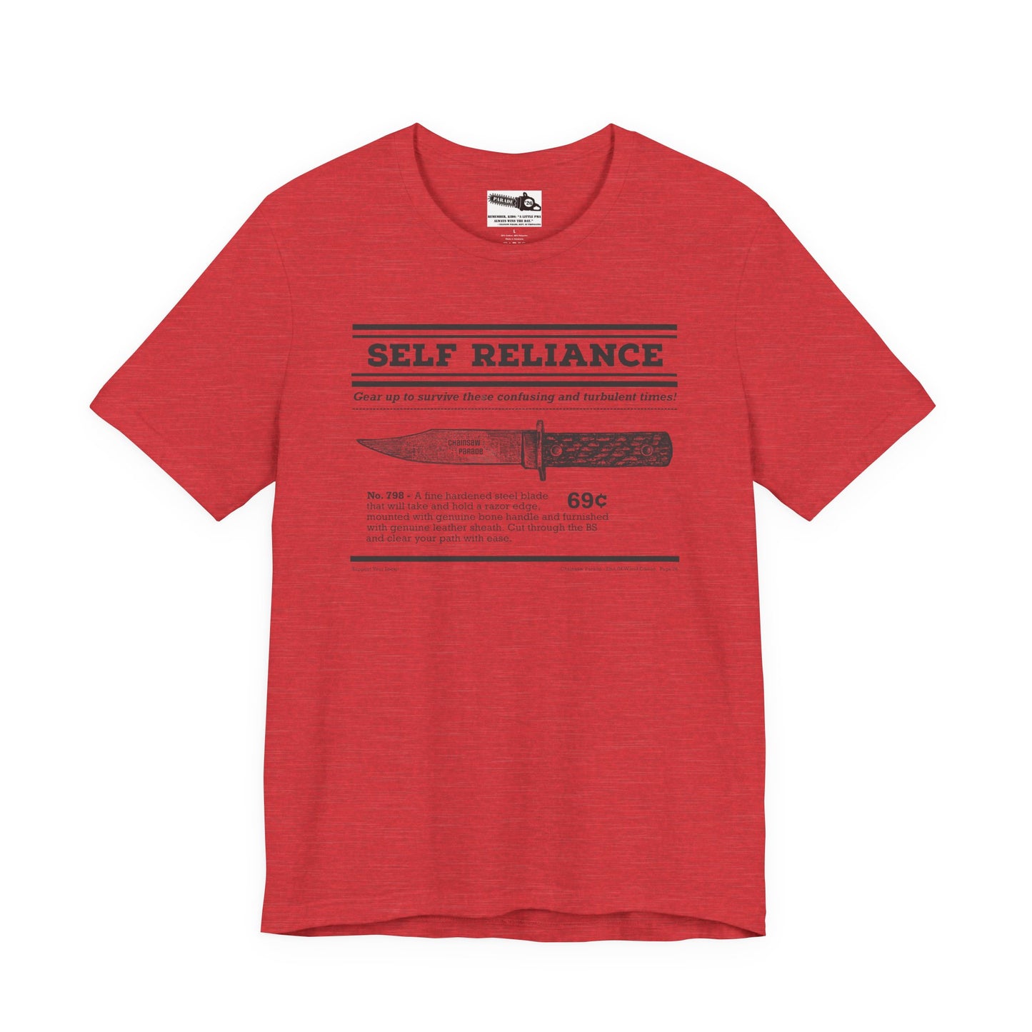 Self Reliance | Big Knife - Unisex Jersey Short Sleeve Tee