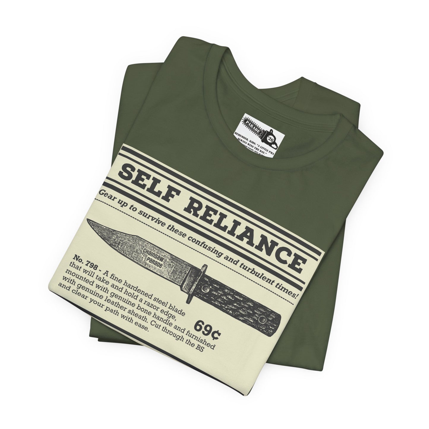 Self Reliance | Big Knife - Unisex Jersey Short Sleeve Tee