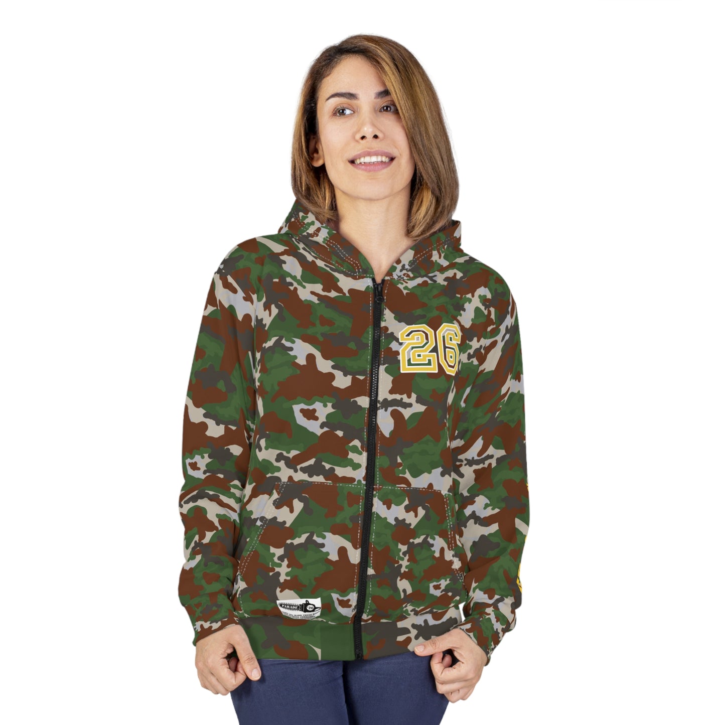 Covert Ops | Stealthy Camo - Unisex Zip Hoodie (AOP)