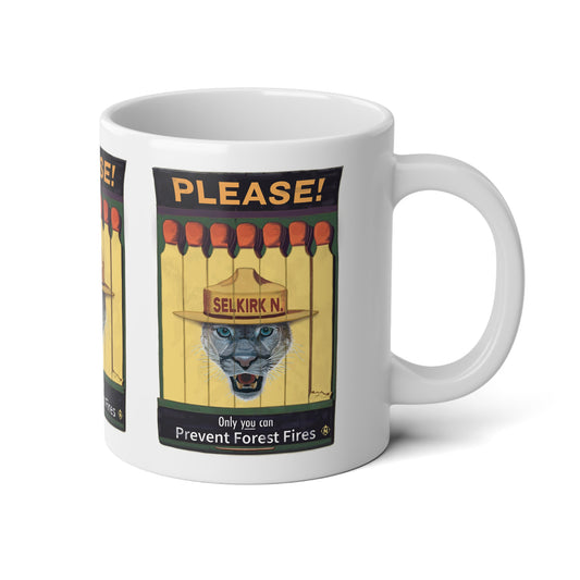Vintage Selkirk Tommy Matchbook | Prevent Forest Fires PSA - 20 oz. Jumbo  Coffee Mug