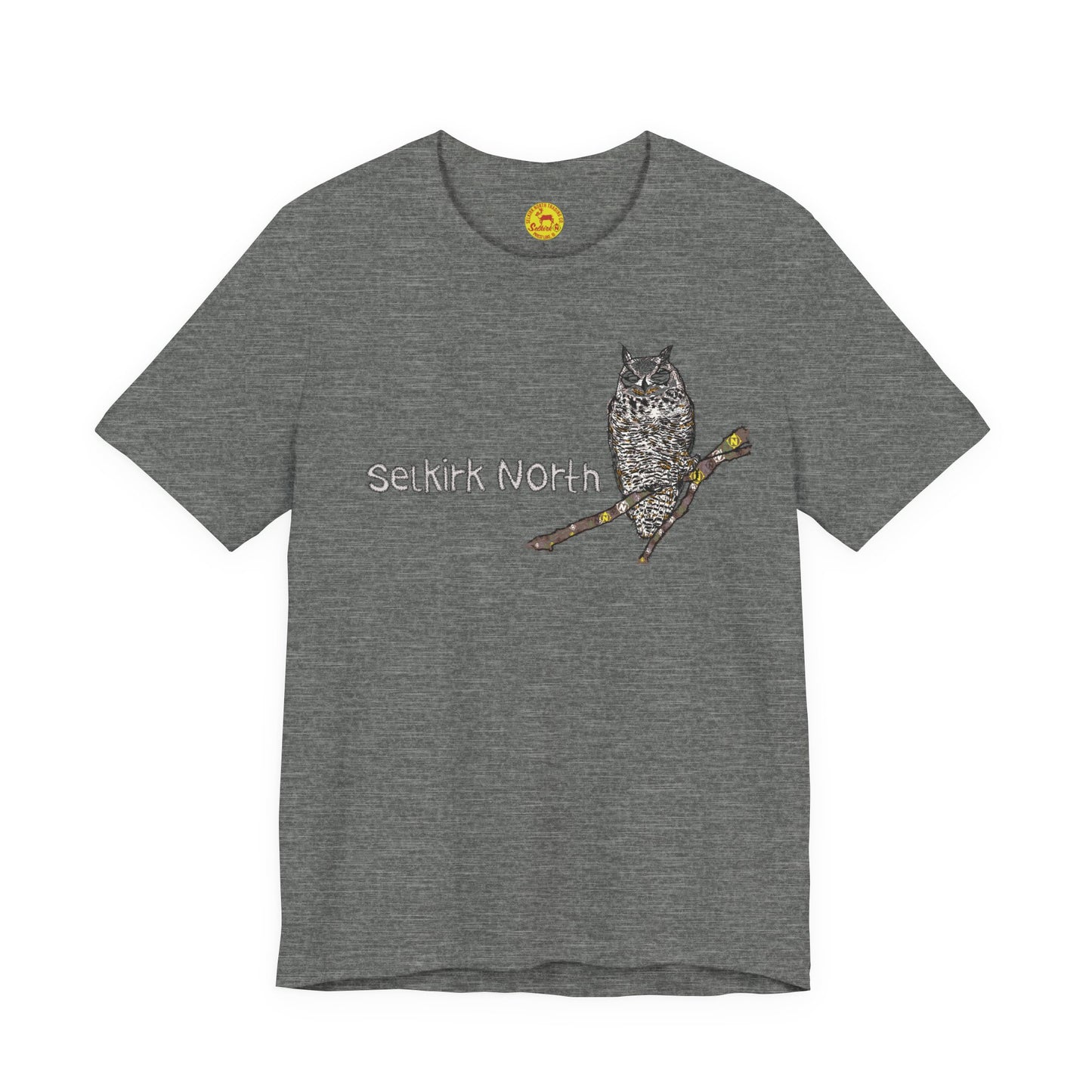 Stitchy Owl - Great Horned Owl |Short Sleeve Unisex Tee