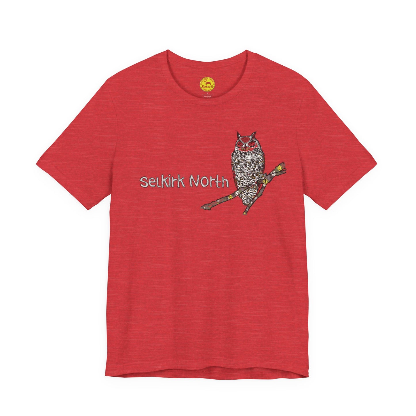 Stitchy Owl - Great Horned Owl |Short Sleeve Unisex Tee