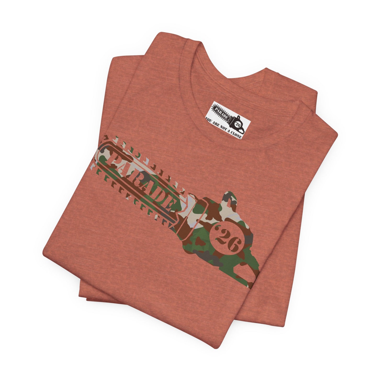 Chainsaw Icon | Camo Logo - Unisex SS Tee