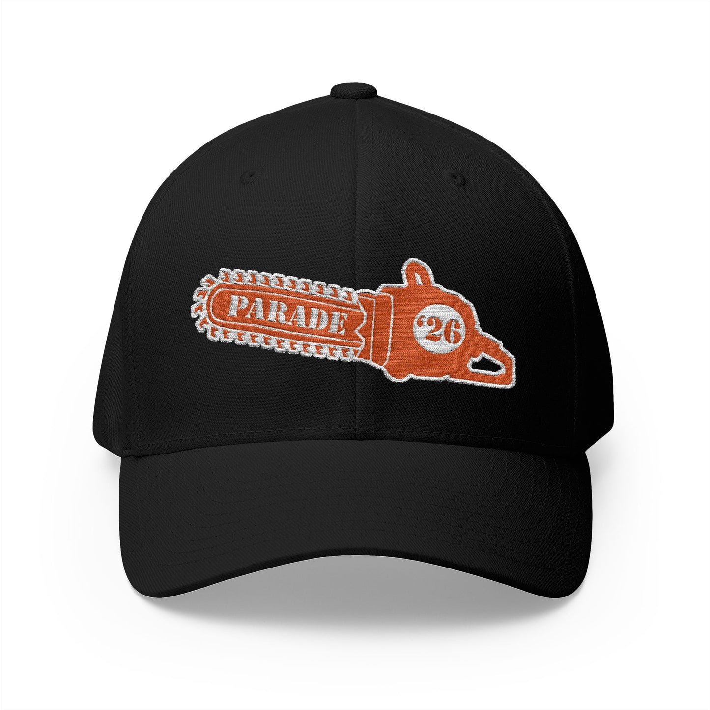 Chainsaw Icon Embroidered - Flexfit Creamsicle Logo Cap