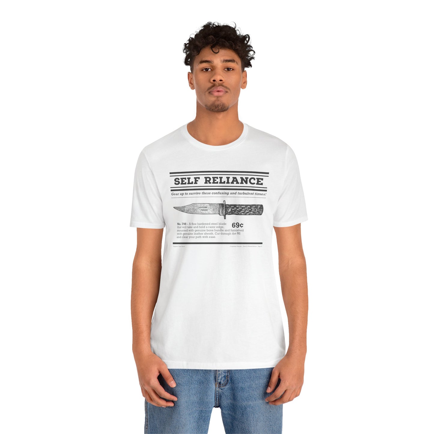 Self Reliance | Big Knife - Unisex Jersey Short Sleeve Tee
