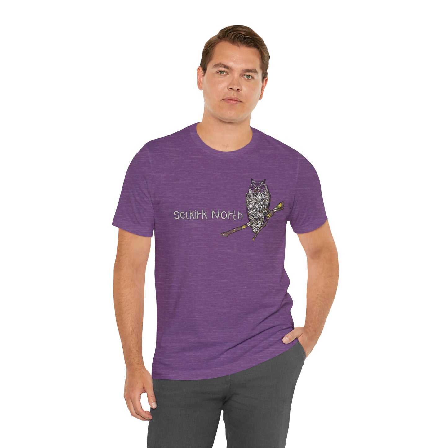 Stitchy Owl - Great Horned Owl |Short Sleeve Unisex Tee