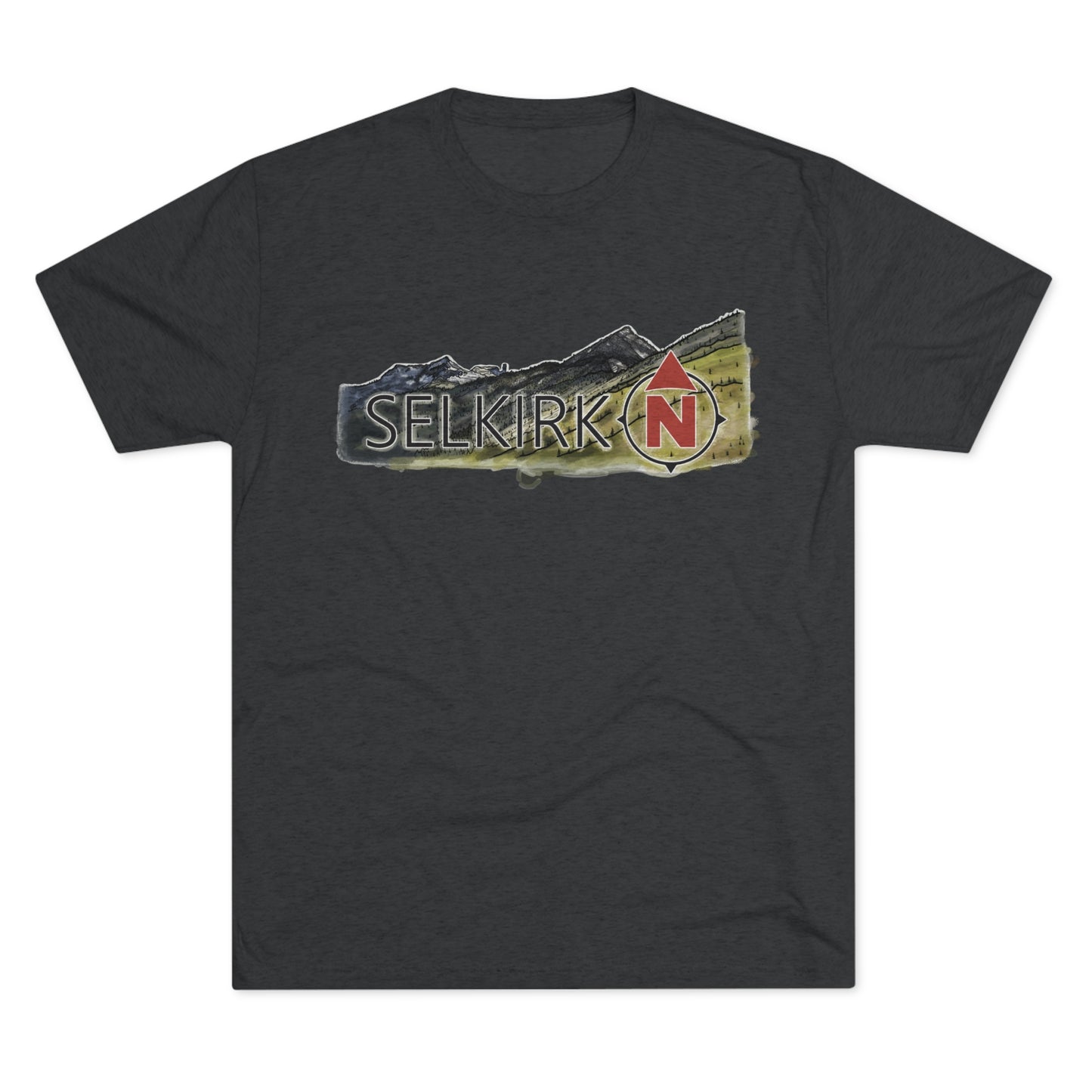 Selkirk Crest Watercolor - Men's Short Sleeve Tee