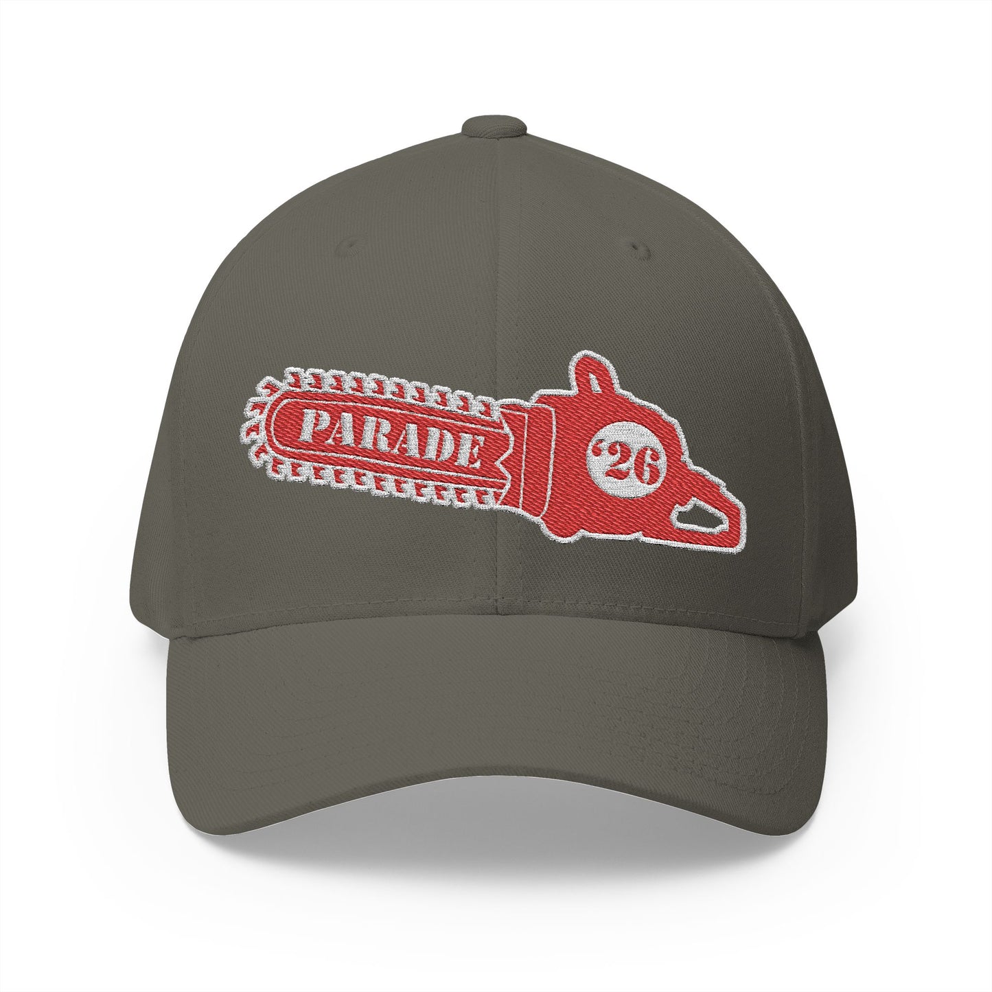 Chainsaw Icon | Strawberry Cream - Flexfit Cap (Embroidery)