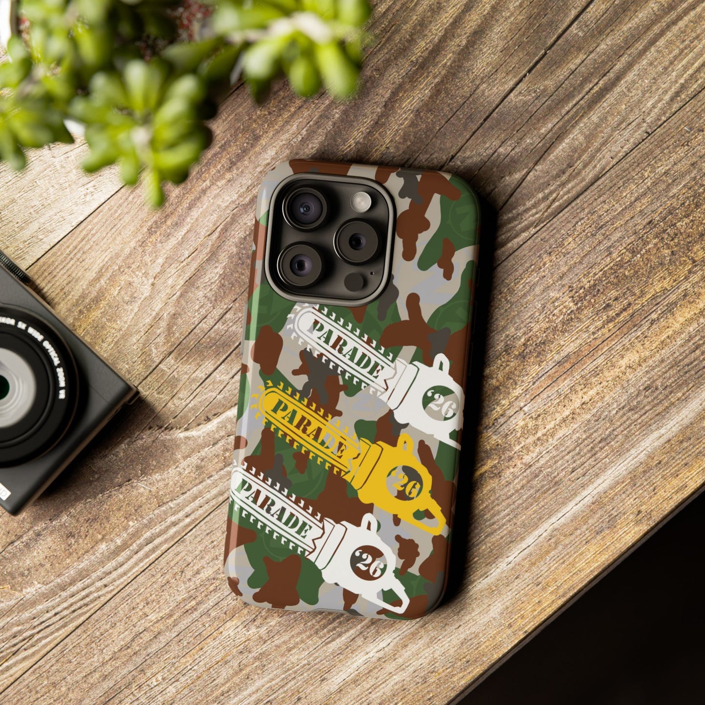 Chainsaw Icon | Camo - Protective Phone Case