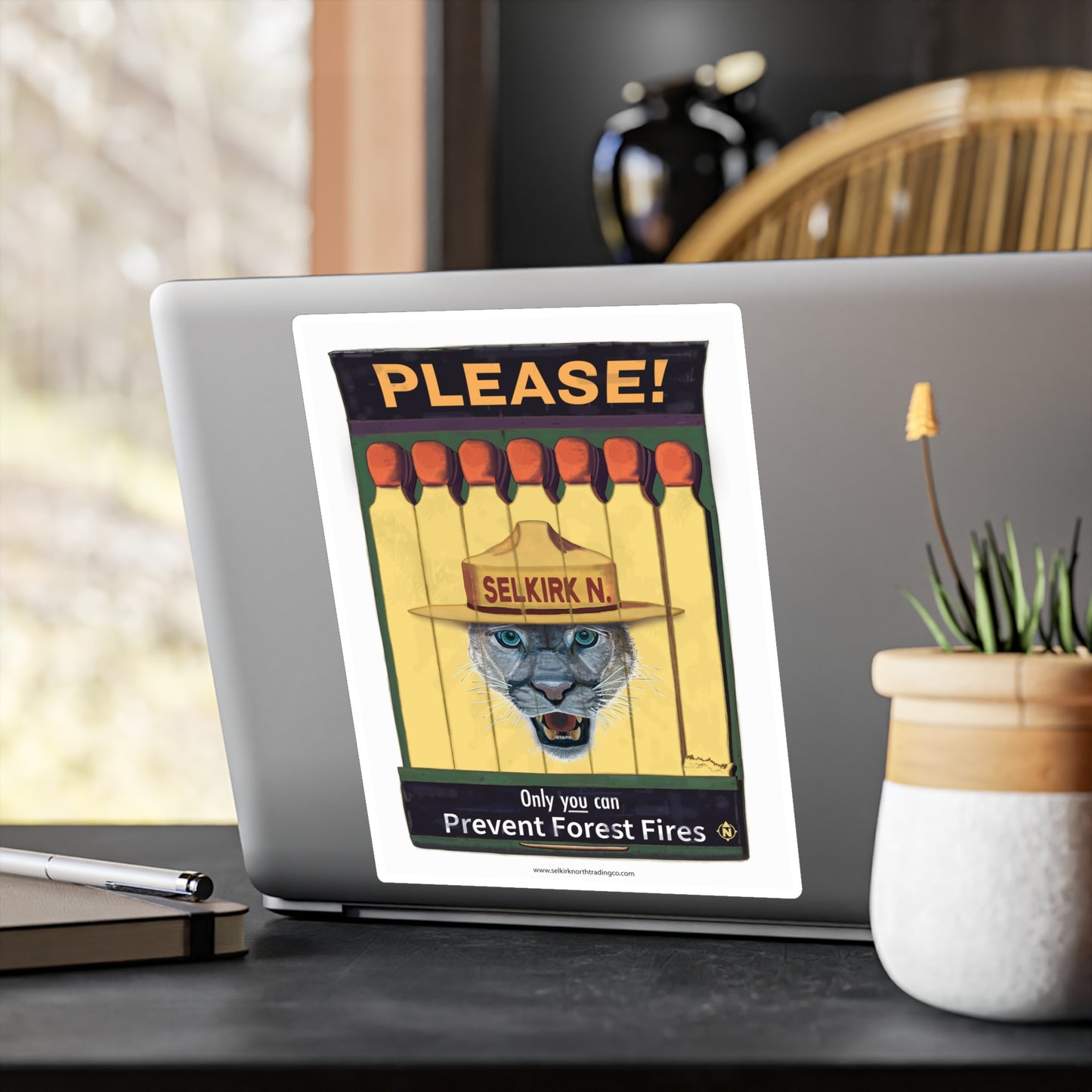 Selkirk Tommy Prevent Forest Fires | Vintage Matchbook –  Kiss-Cut Vinyl Sticker