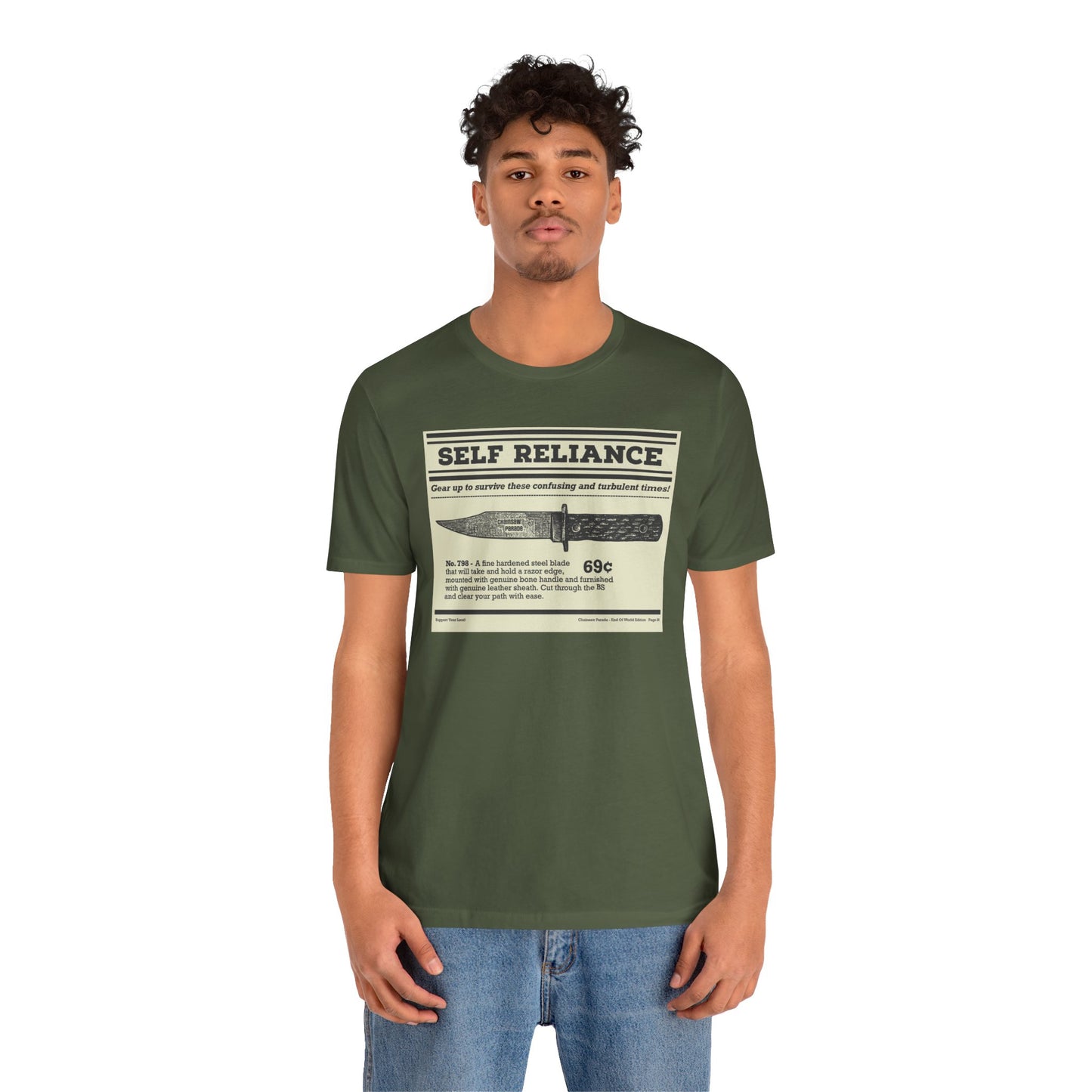 Self Reliance | Big Knife - Unisex Jersey Short Sleeve Tee