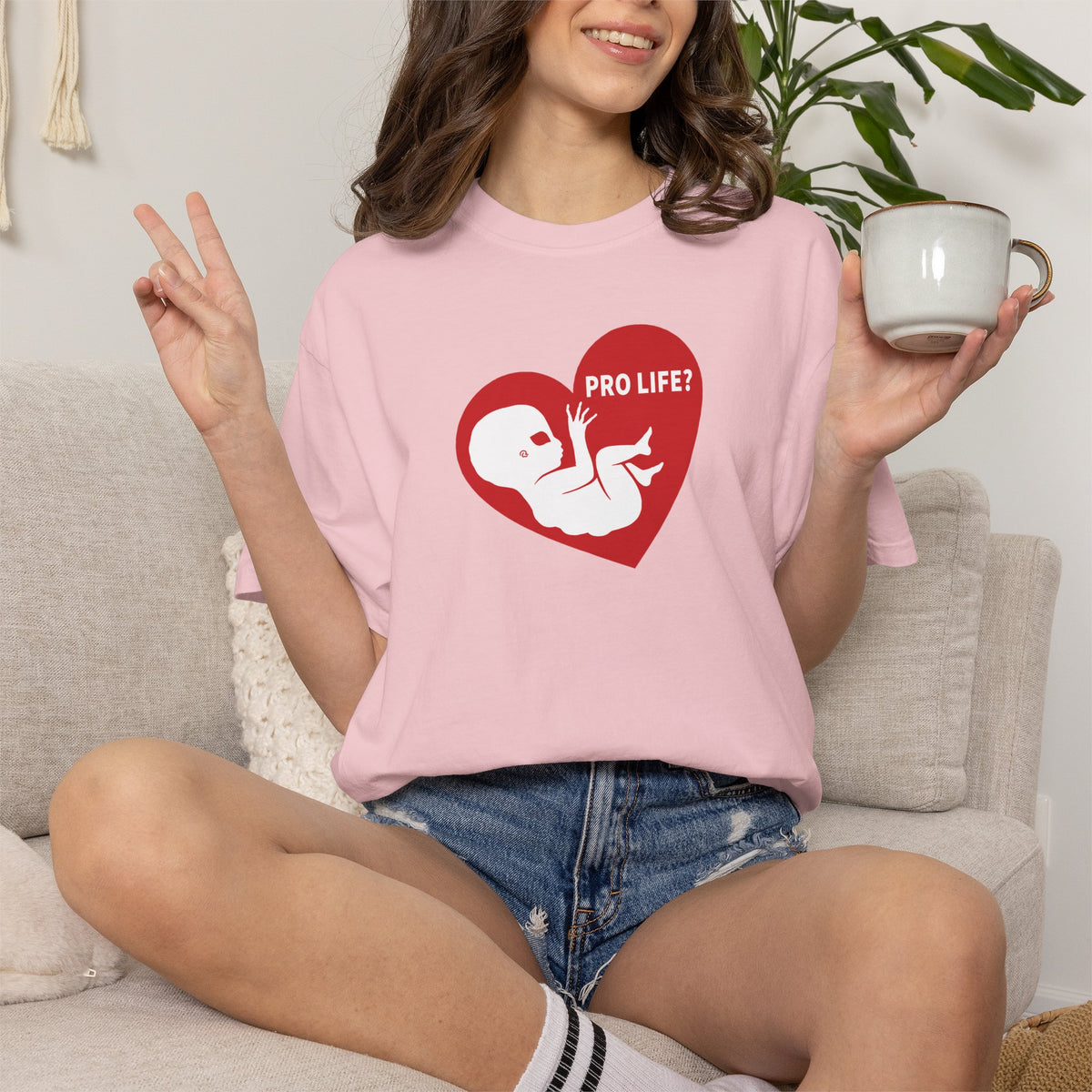 Pro Life? | Extra Terrestrial - Unisex Garment-Dyed T-shirt
