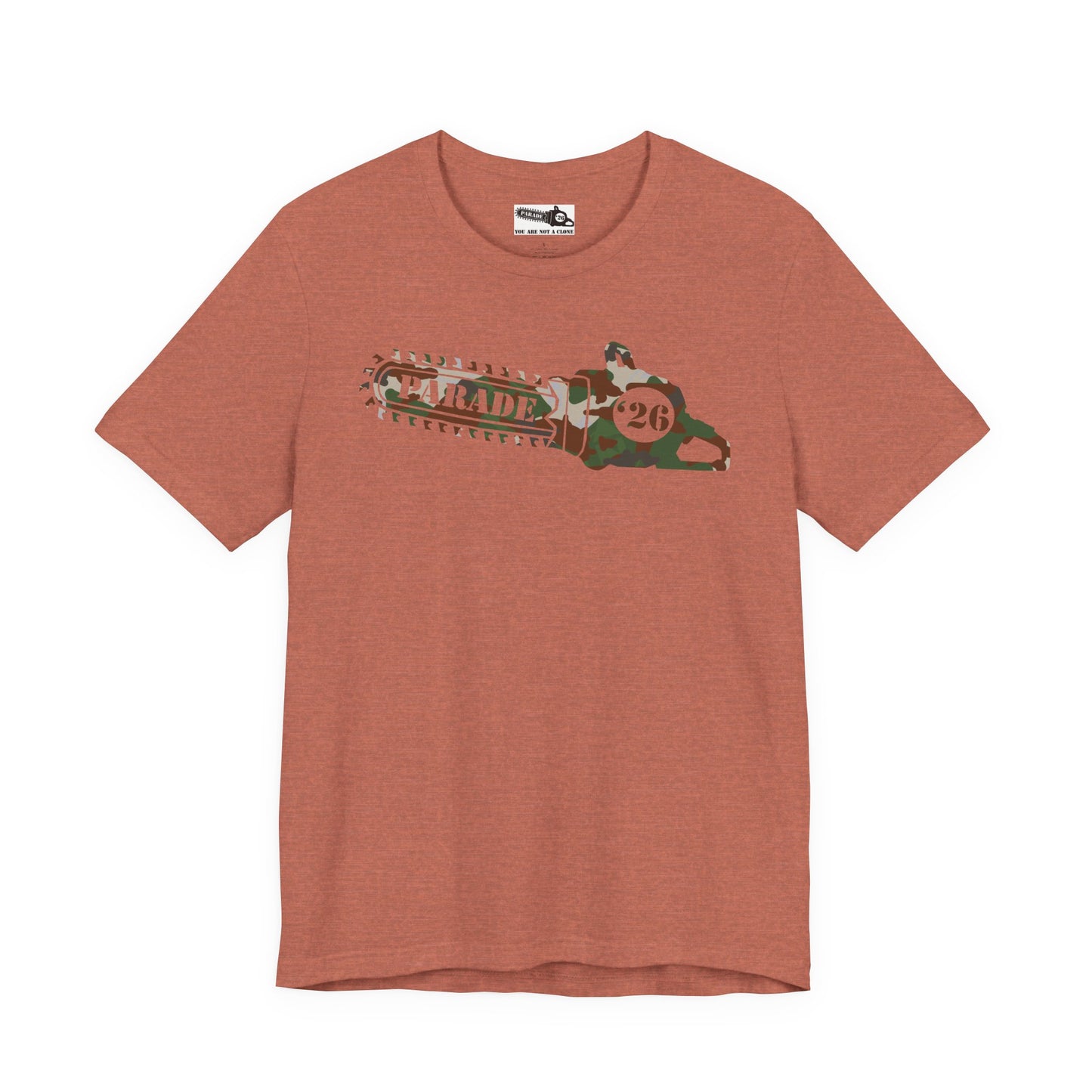 Chainsaw Icon | Camo Logo - Unisex SS Tee