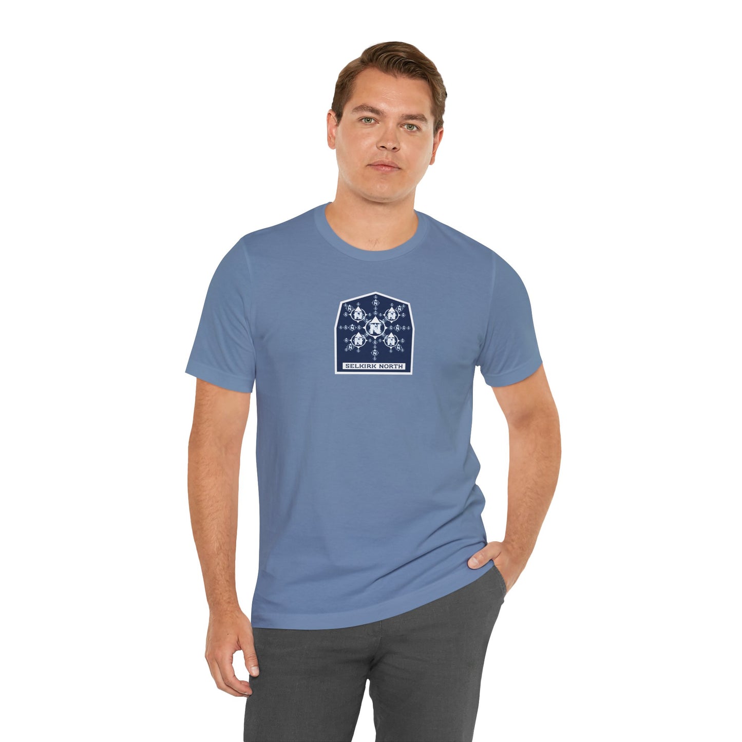 Snowflake Icon Badge — SS Unisex Tee