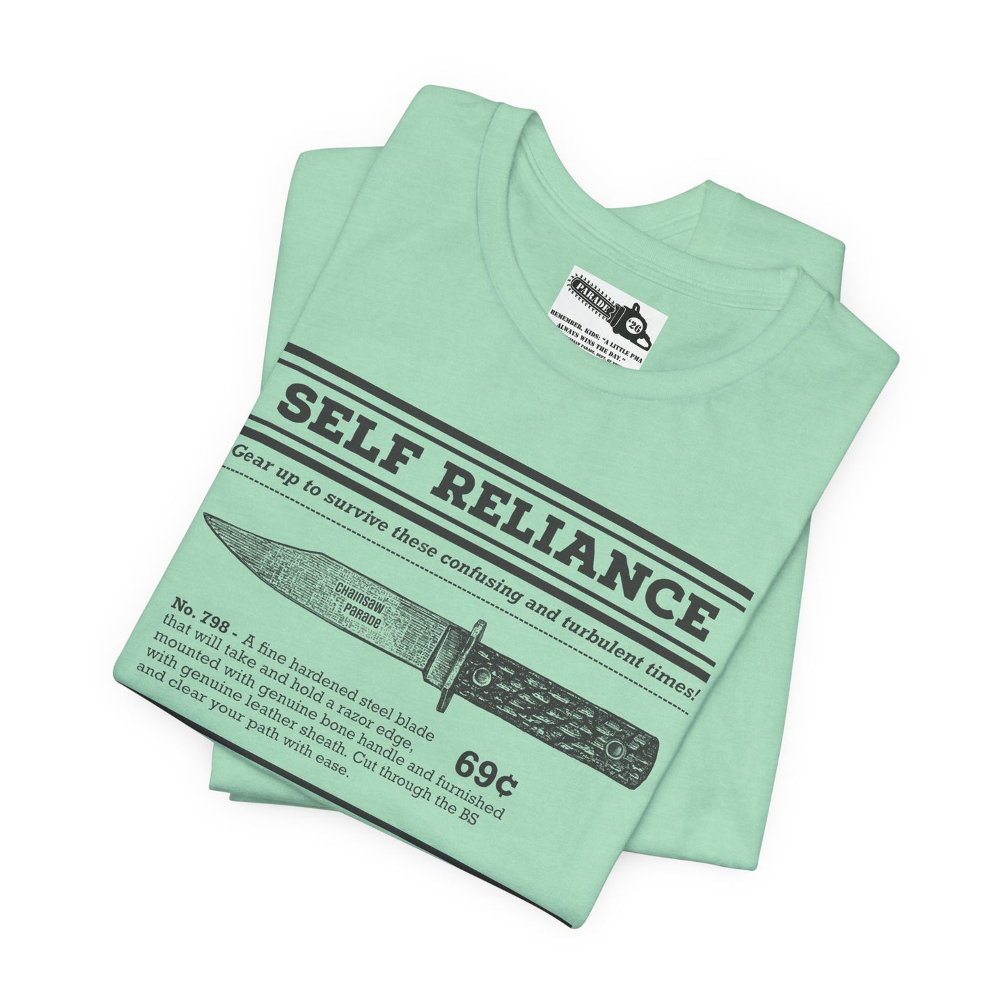 Self Reliance | Big Knife - Unisex Jersey Short Sleeve Tee