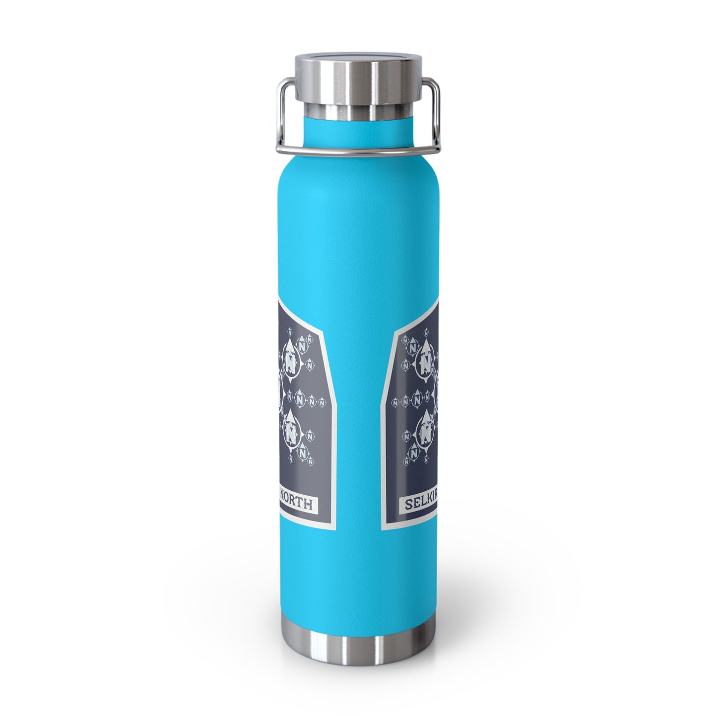 Snowflake Icon Badge - Insulated 22oz Copper Water Bottle