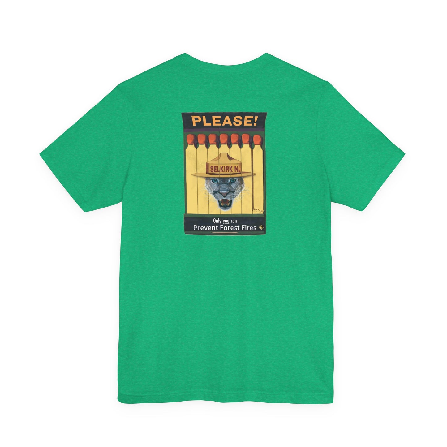 Selkirk Tommy | Vintage PSA Matchbook | Prevent Forest Fires  | Unisex SS T-Shirt