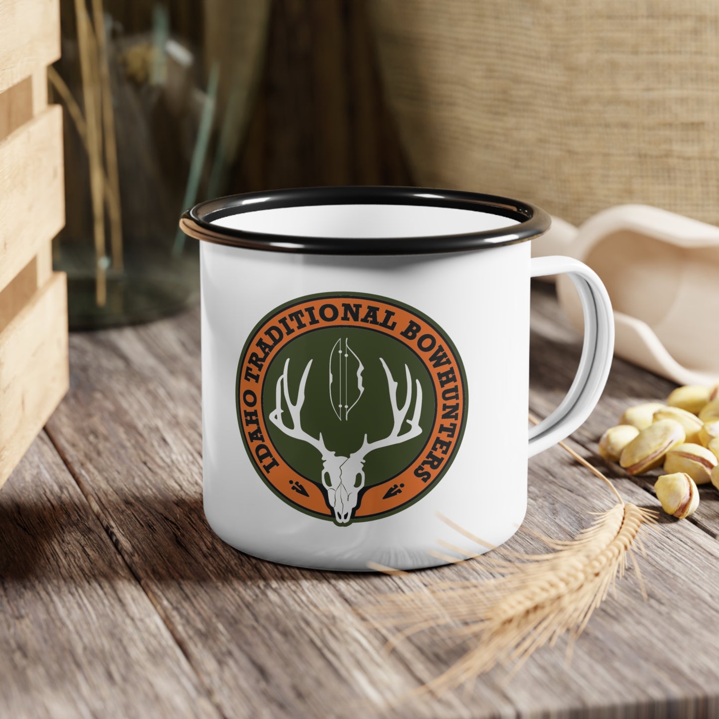 Idaho Traditional Bowhunters - Enamel Camp Cup