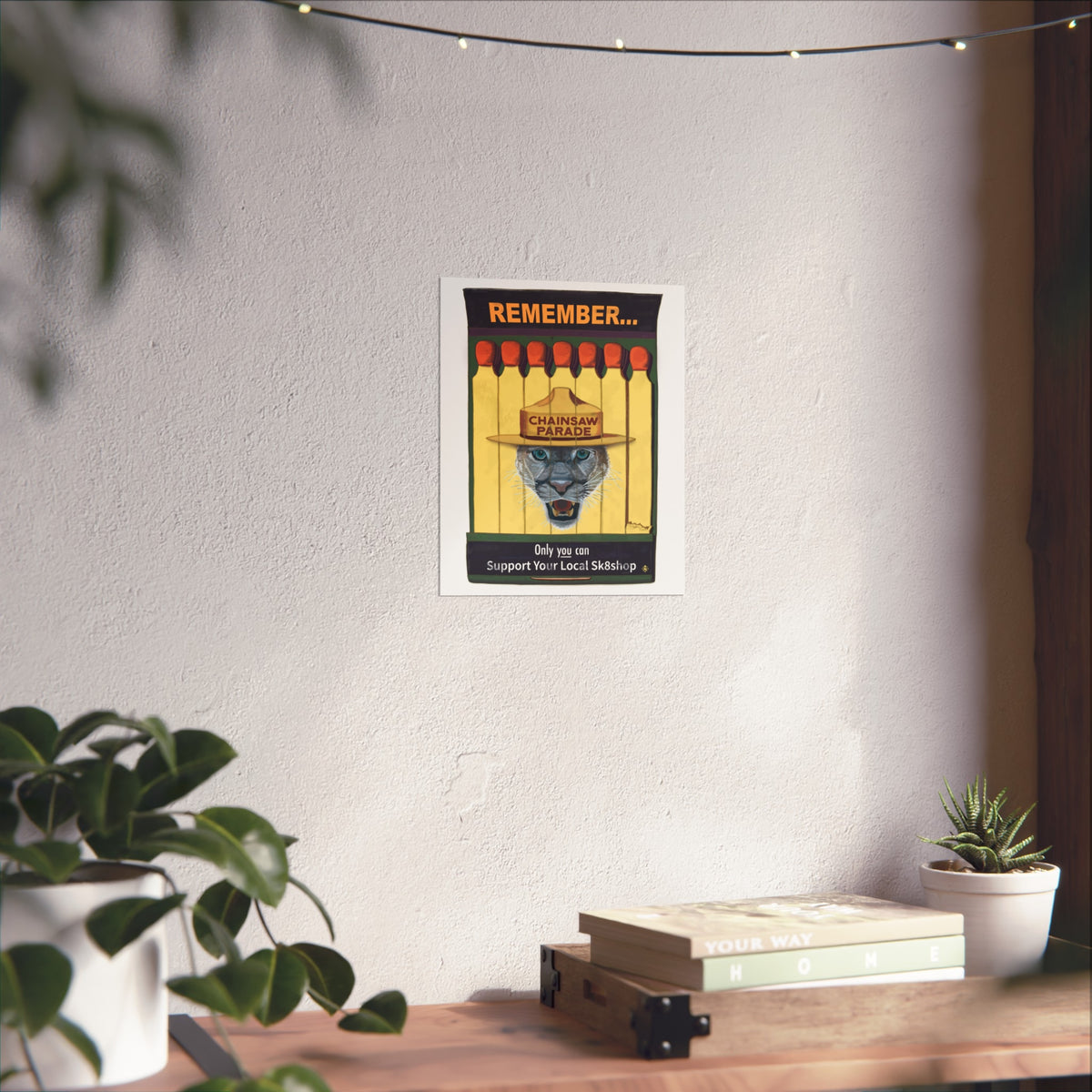 Only You Can Support Your Local | Vintage Matchbook PSA - Fine Art Posters