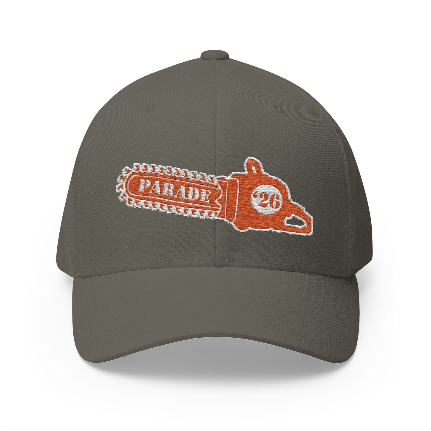 Chainsaw Icon Embroidered - Flexfit Creamsicle Logo Cap