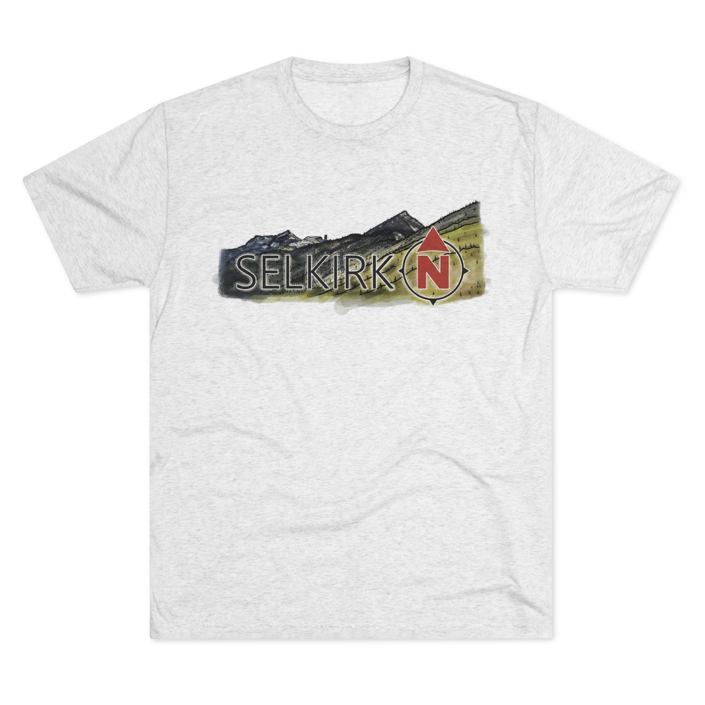 Selkirk Crest Watercolor - Men's Short Sleeve Tee