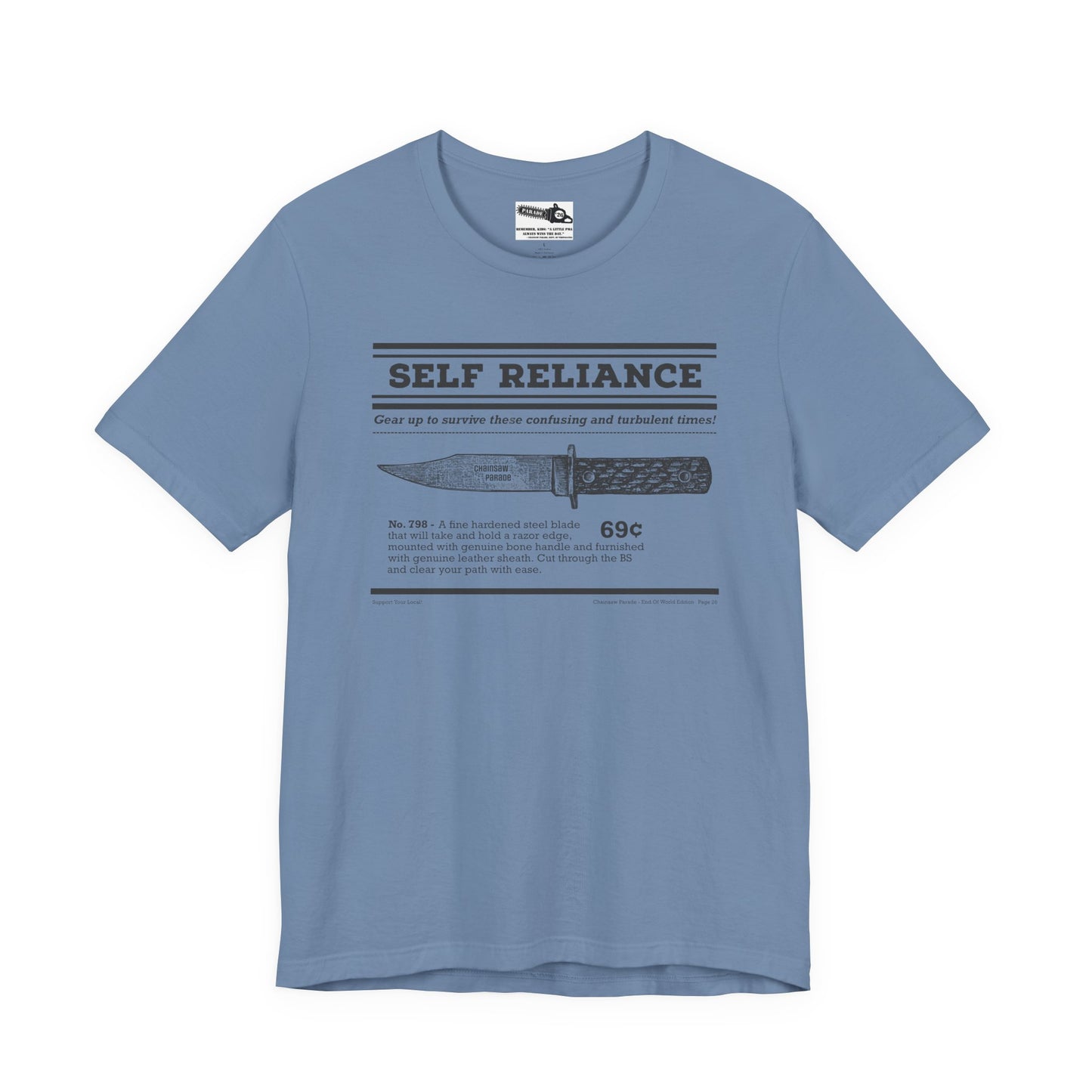 Self Reliance | Big Knife - Unisex Jersey Short Sleeve Tee