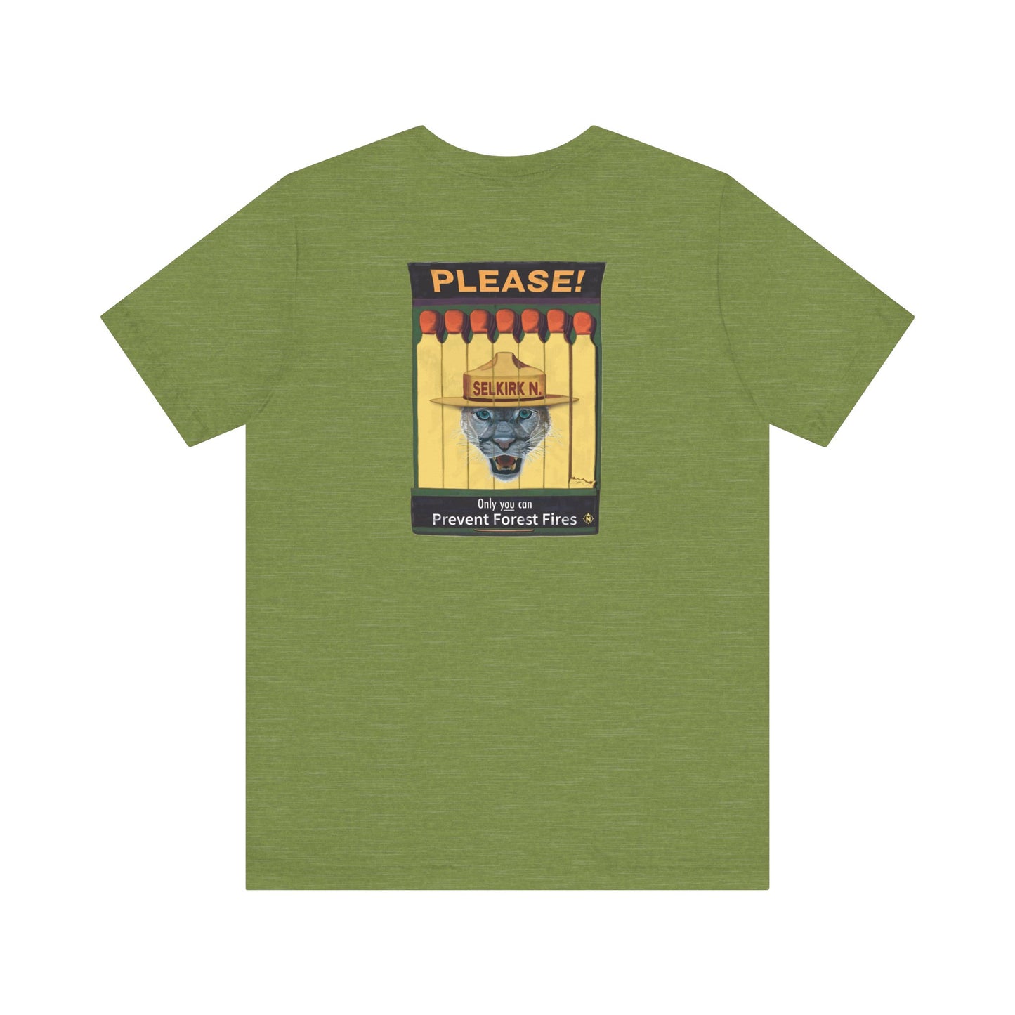 Selkirk Tommy | Vintage PSA Matchbook | Prevent Forest Fires  | Unisex SS T-Shirt