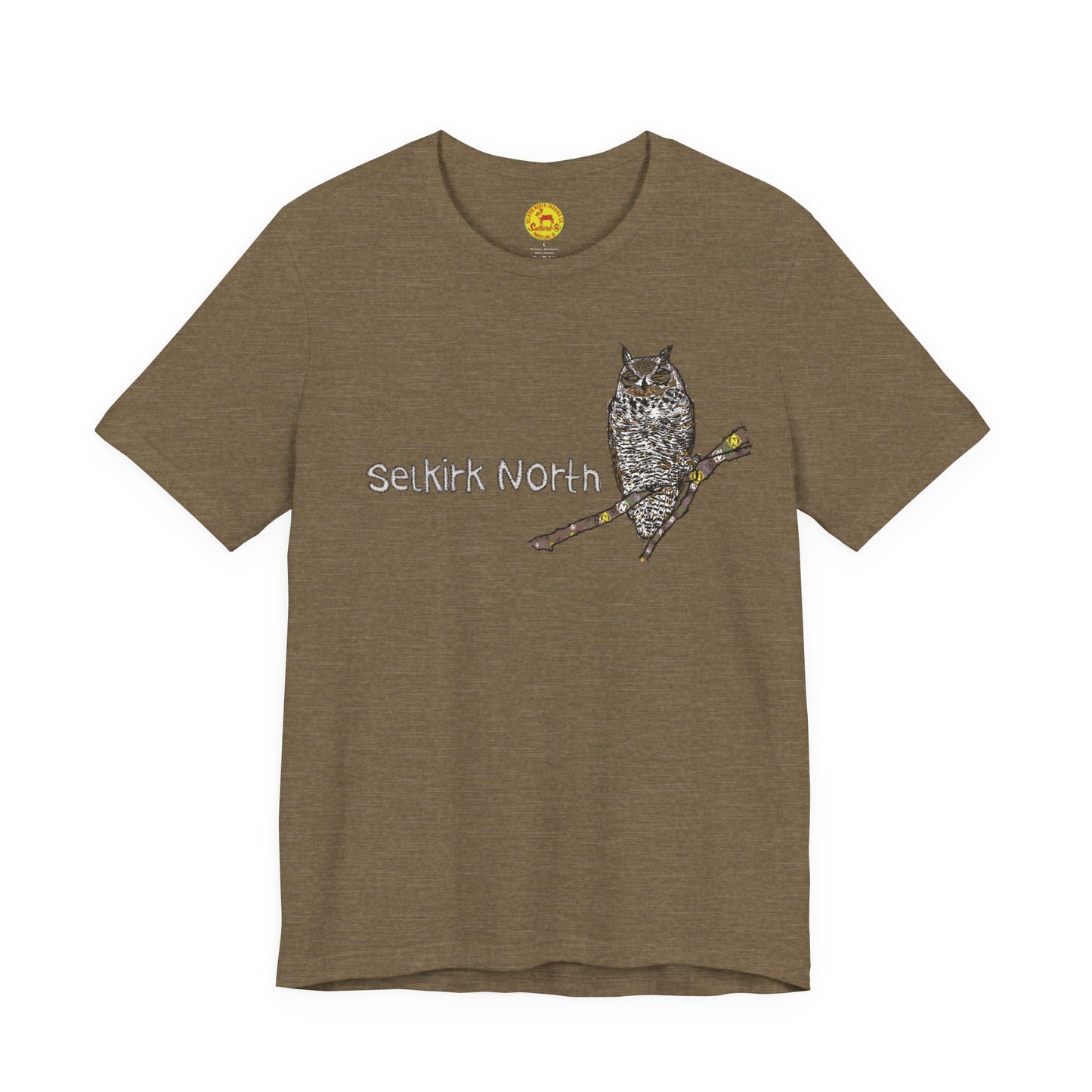 Stitchy Owl - Great Horned Owl |Short Sleeve Unisex Tee